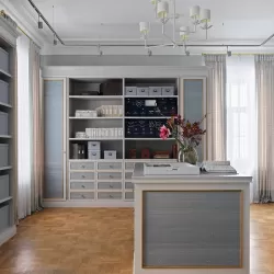 Polina Pidtsan interior design "Office in a 19th Century Mansion"