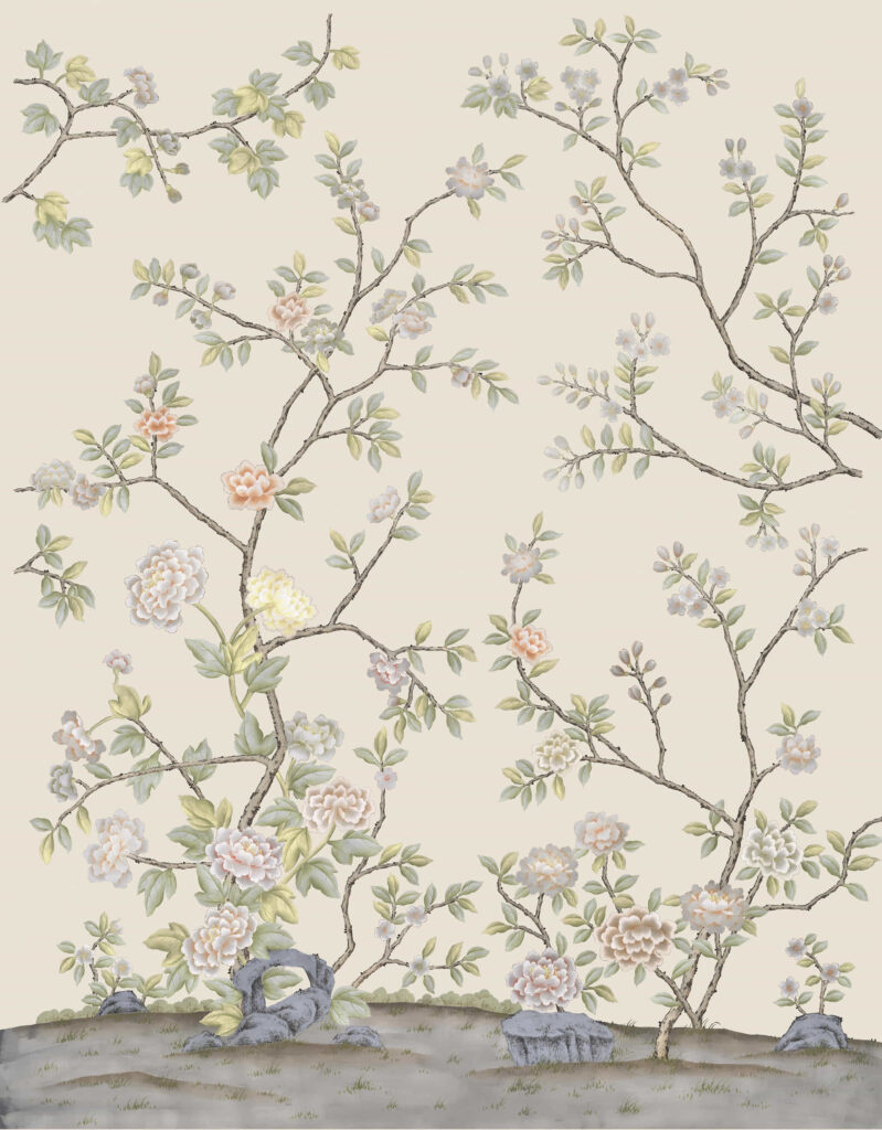 B11 Peony Garden Art Silk PEACH