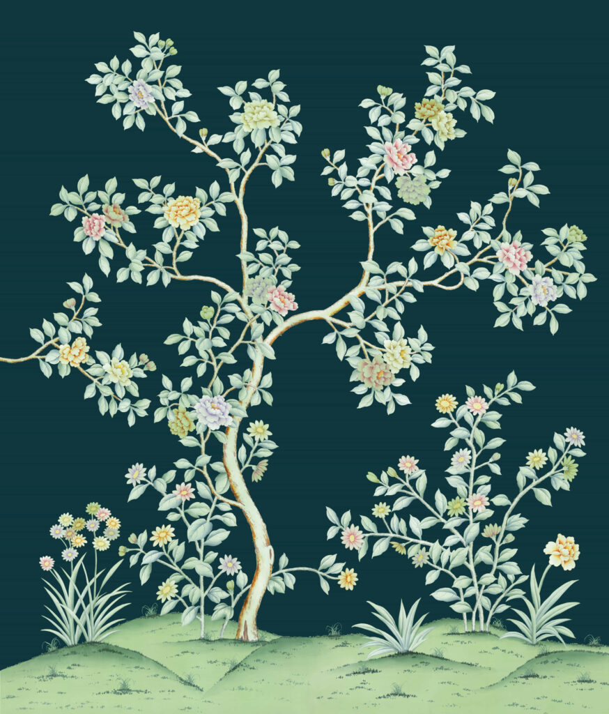 В2 Modest Art English Garden Art silk JADE