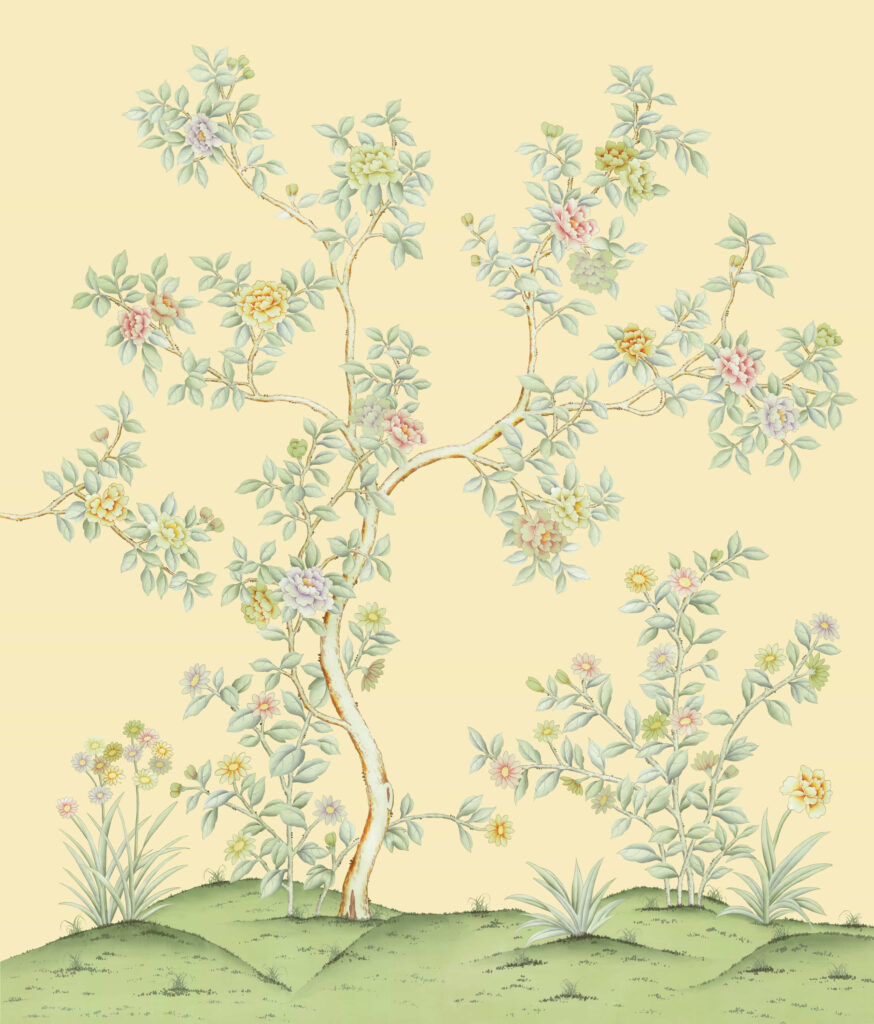 В2 Modest Art English Garden Art silk YELLOW