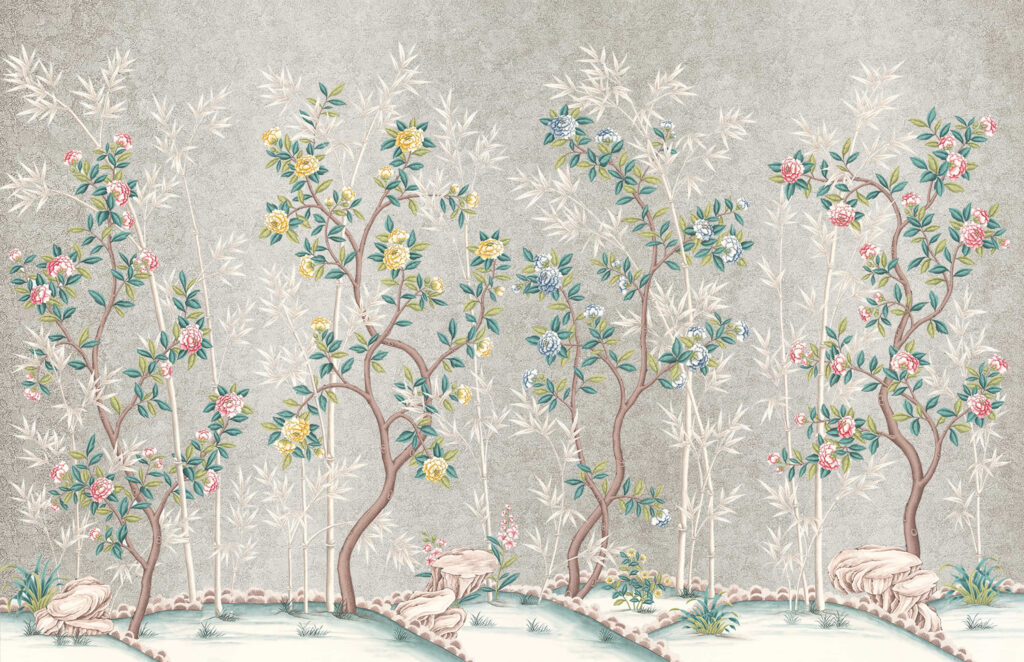 В36 Modest Art Gardens of Versailles Gold leaf 25