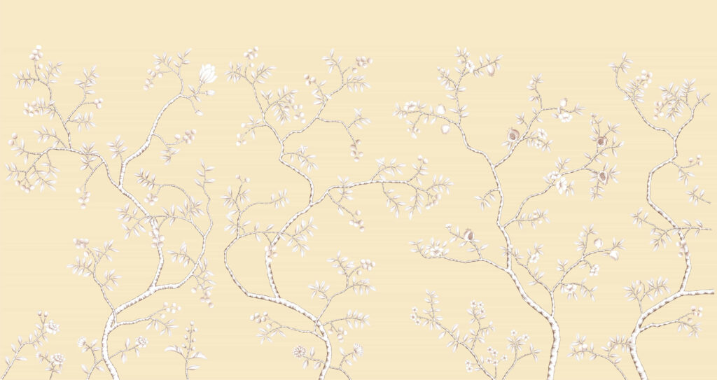 В38 Modest Art Bushy Lace Art silk YELLOW