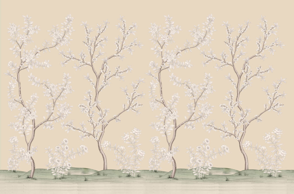 В44 Modest Art Garden Date Art silk BEIGE