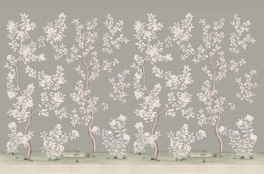 В44 Modest Art Garden Date Art silk GREY