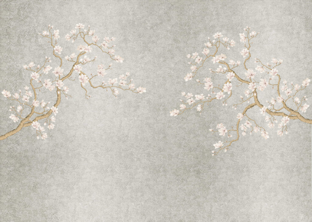 B49 Modest Art Magnolia Poem Gold leaf 25