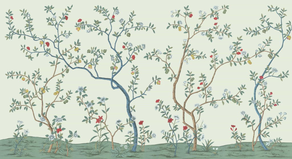 В8 Modest Art Pomegranate Kingdom Art silk GREEN