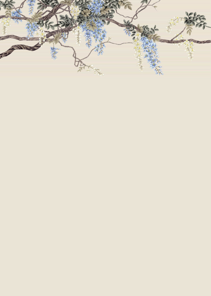 C9 Modest Art Western Wisteria Art silk CREAM