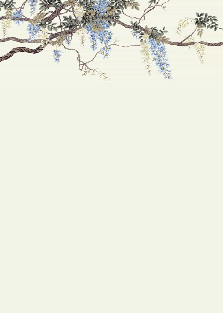 C9 Modest Art Western Wisteria Art silk IVORY