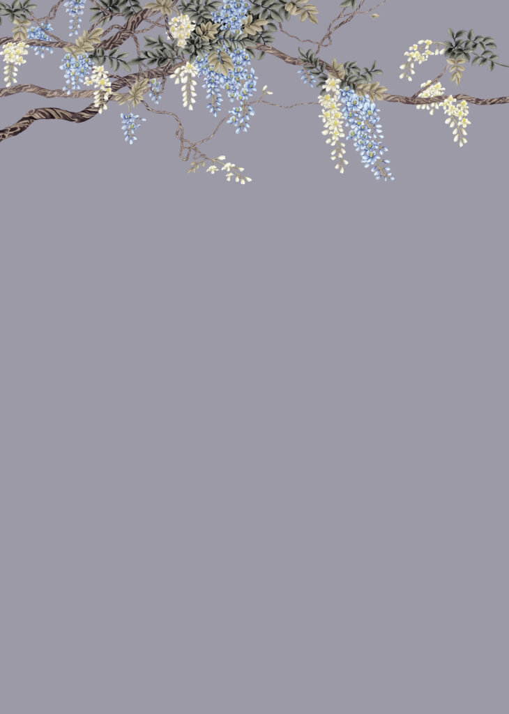 C9 Modest Art Western Wisteria Art silk PURPLE