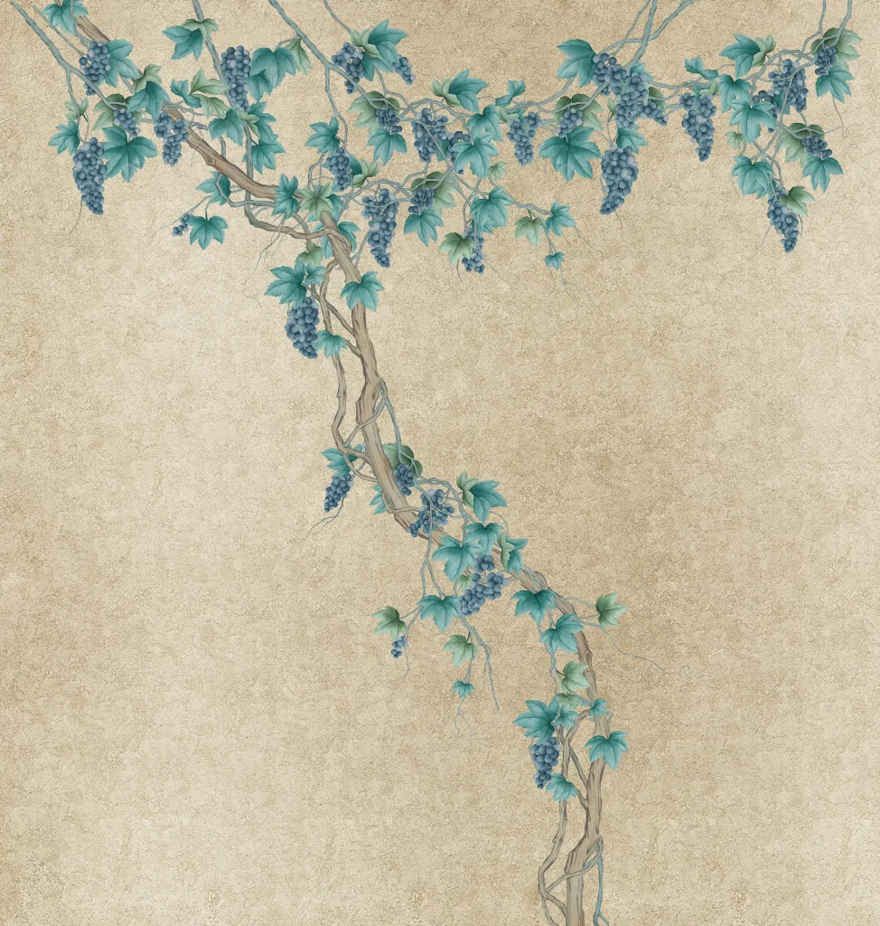 C5 Modest Art Grape Leaves Gold Leaf 19