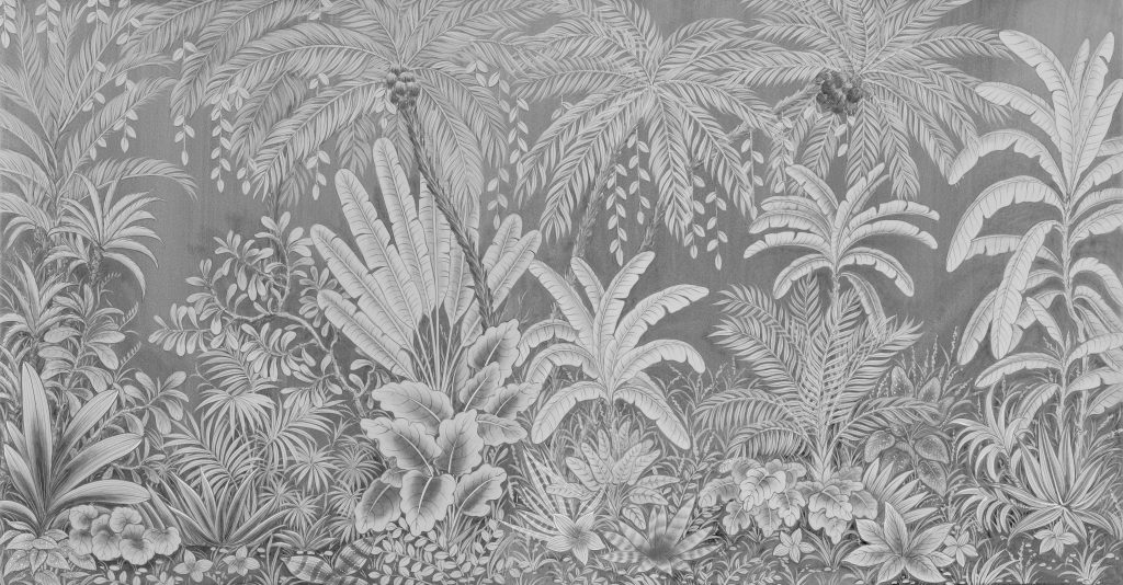 N40 Jungle Fantasy Noirleaf Art Silk