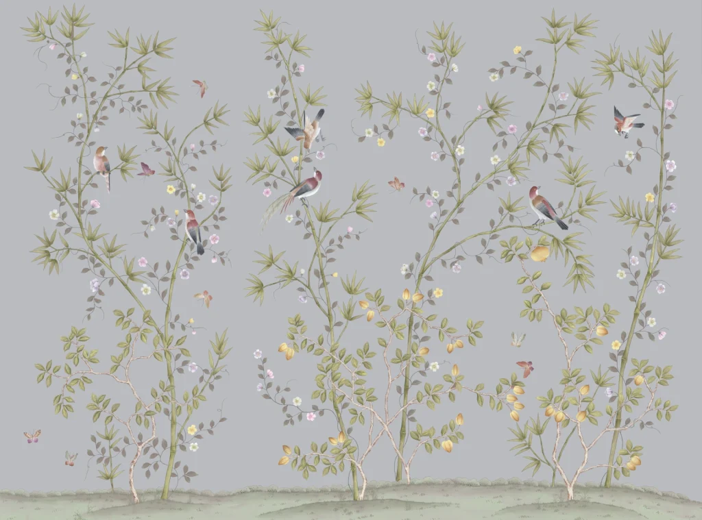 BAMBOO BLOSSOM / B13 / HAND PAINTED