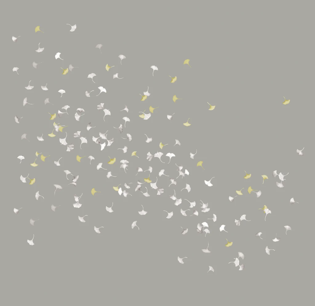 GINKO LEAVES / C26 / HAND PAINTED